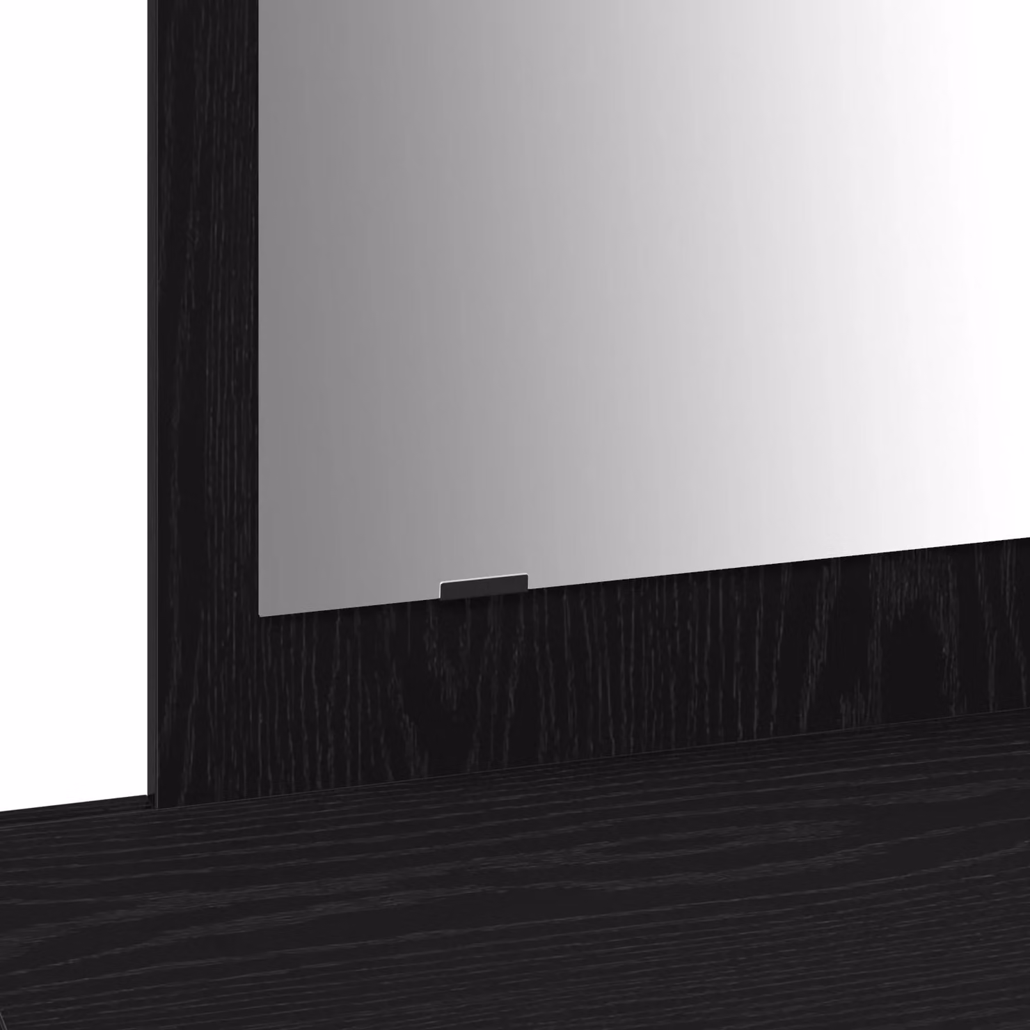 Berkfield Home Wall-Mounted Dressing Table in Black Oak, W: 100 cm, D: 40 cm, H: 70 cm – 4