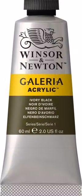 Winsor and Newton Galeria Acrylic Paint in Ivory Black