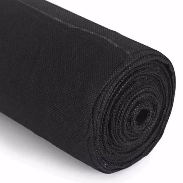 FLAVORA Heavy Duty Weed Control Fabric Ground Cover, Black, 1.25 kg
