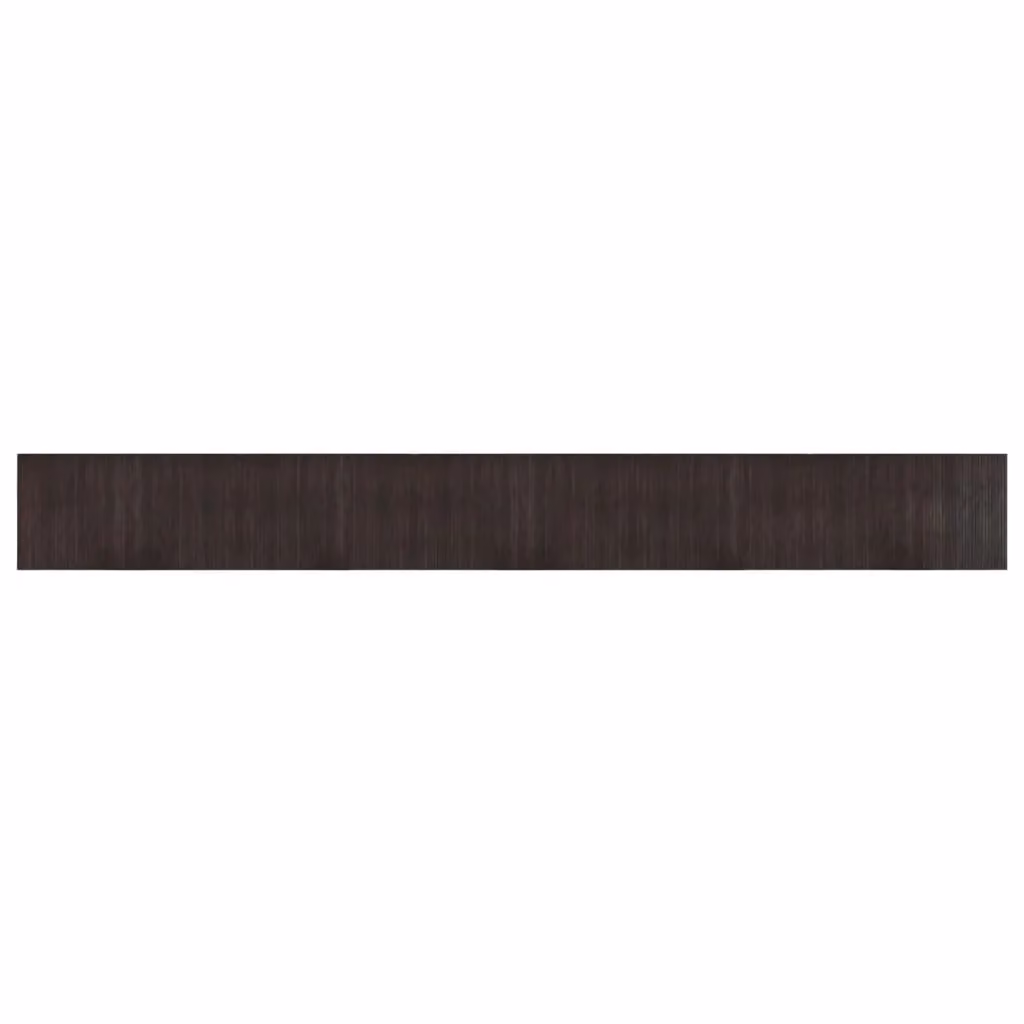 Berkfield Home Rectangular Bamboo Rug in Dark Brown, W: 60 cm, L: 500 cm – 1
