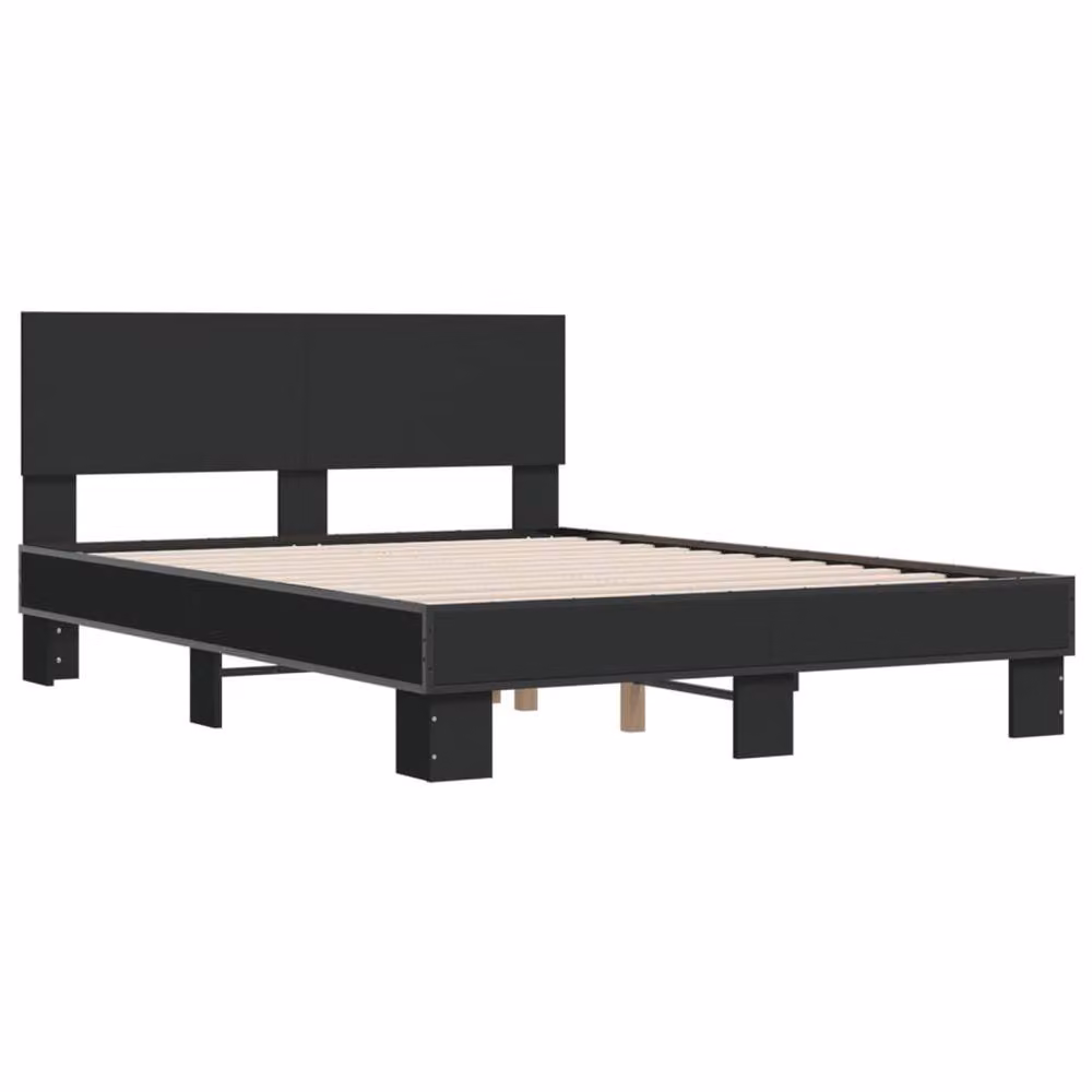 Berkfield Home Small Double Bed Frame in Black, W/D/H: 120 x 200 x 30 cm – 3