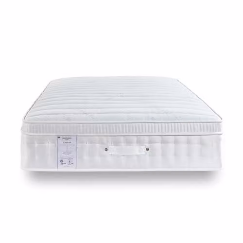 Rest Relax Caesar 1500 Hybrid Pocket Sprung Box Top Mattress, White, Double, W: 135 cm, D: 190 cm, H: 33 cm – 1