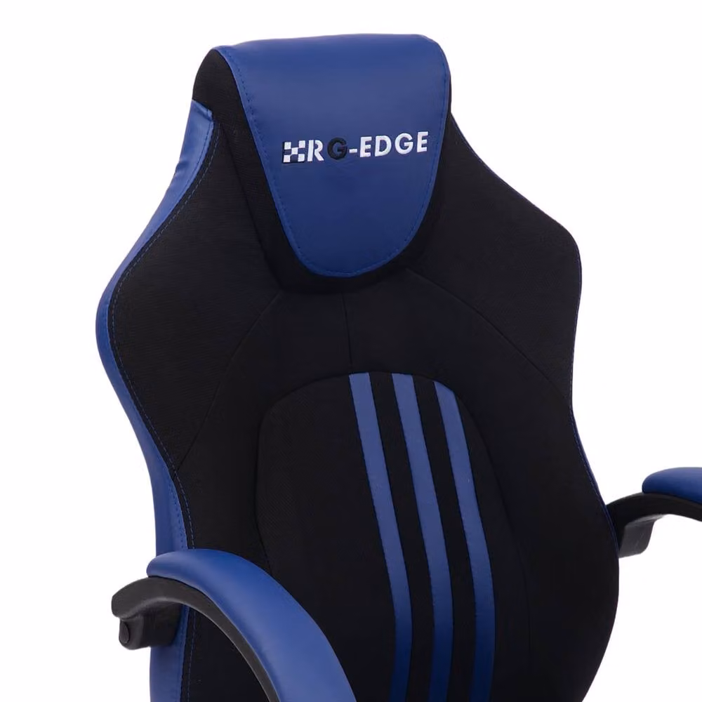 RayGar RG-EDGE Gaming Office Chair with High Back, Armrests and 360 Degree Swivel in Blue and Black – 3