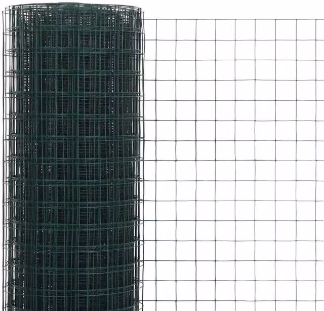 Berkfield Home Green PVC Coated Steel Chicken Wire Fence, 25 x 0.5 m