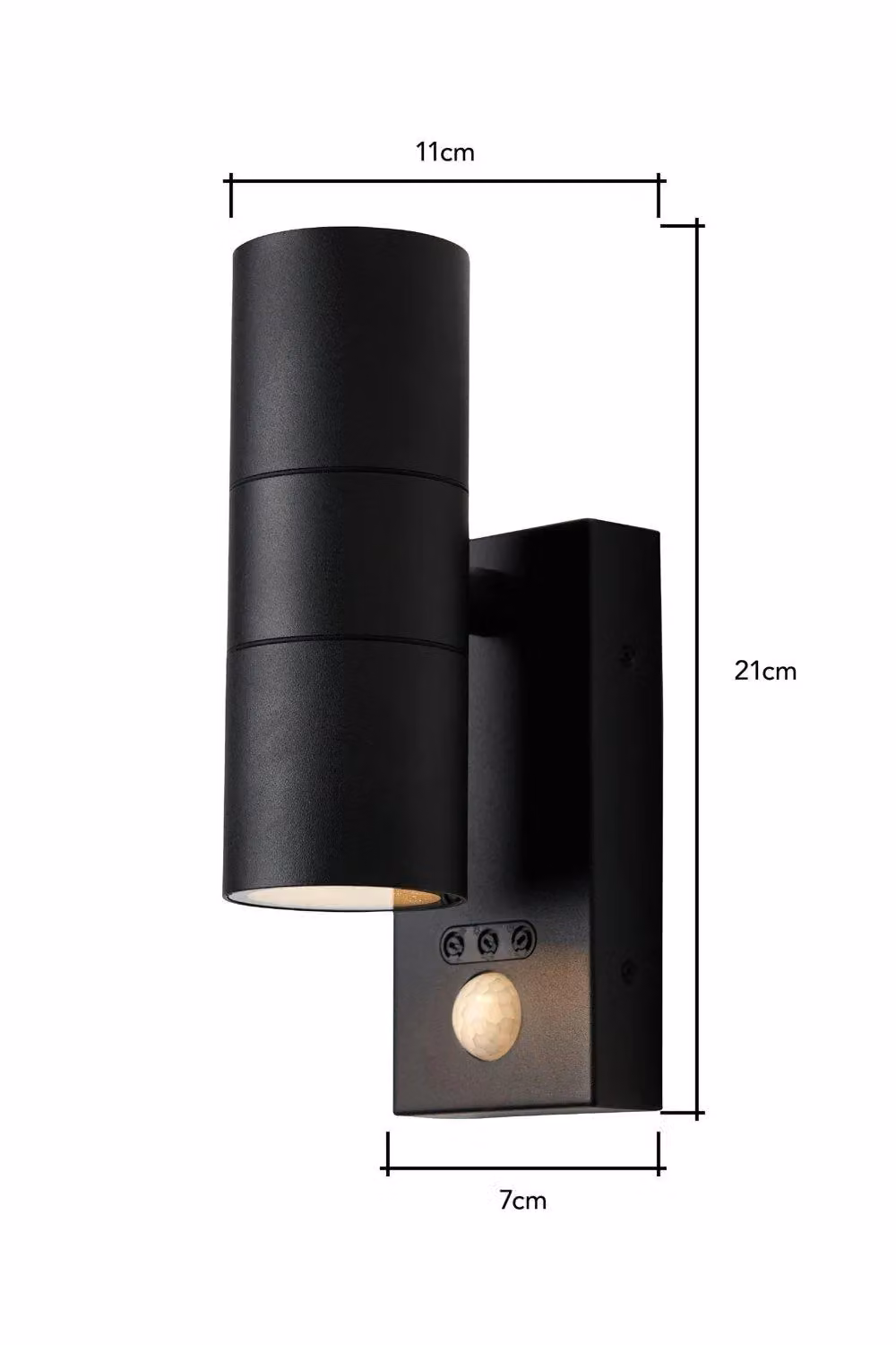 BHS Lighting Jared Black Modern Outdoor Wall Light with Motion Sensor – 4