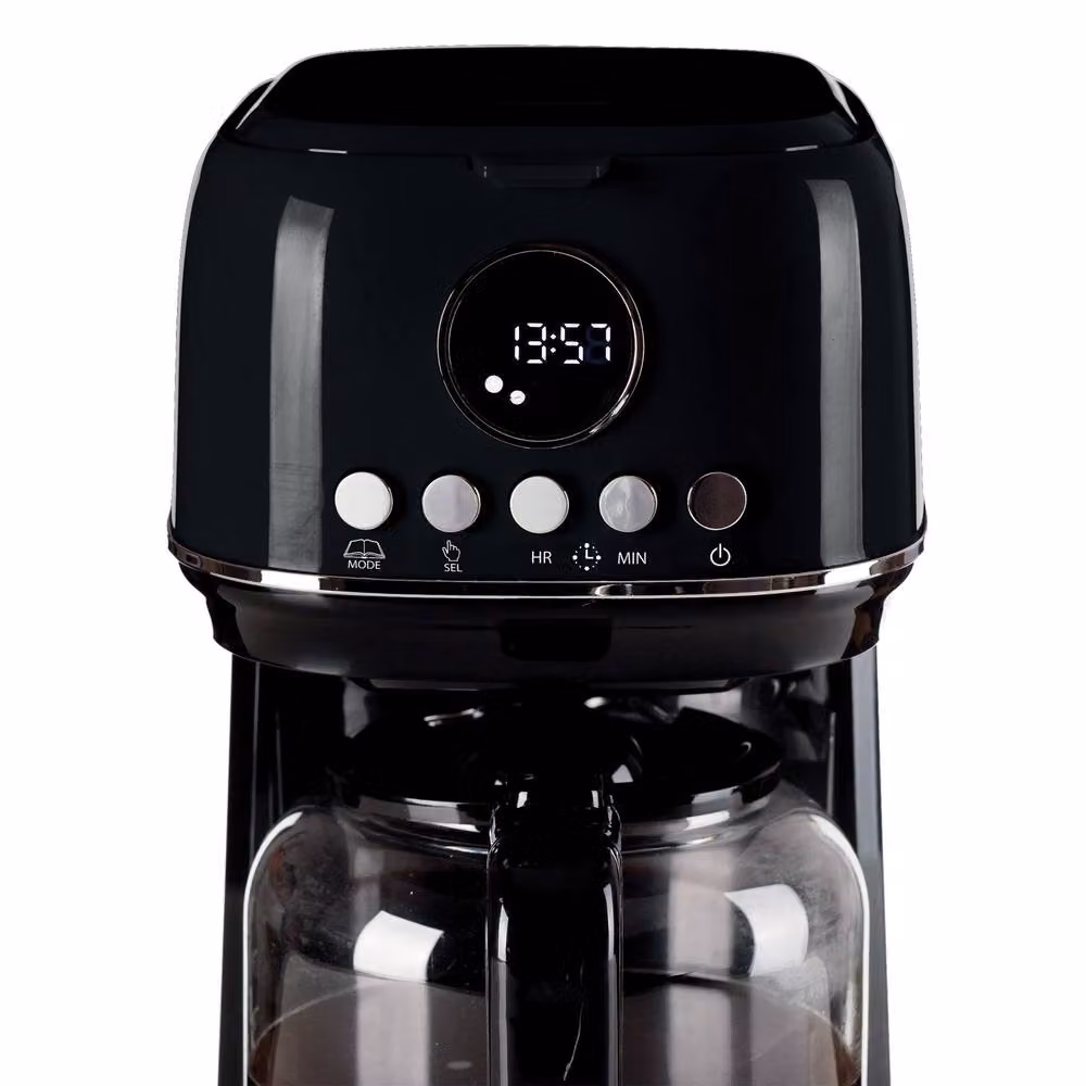 Ariete Black Filter Drip Coffee Machine with Glass Jug, Timer and Keep Warm Function – 4