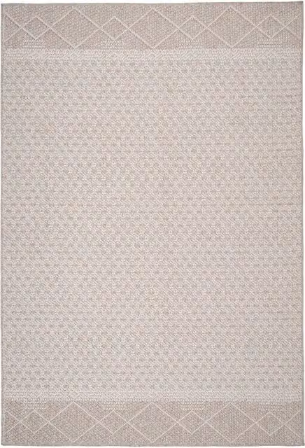 Kukoon Beige and Brown Plush Textured Looped Pile Area Rug, W: 80 cm, L: 150 cm