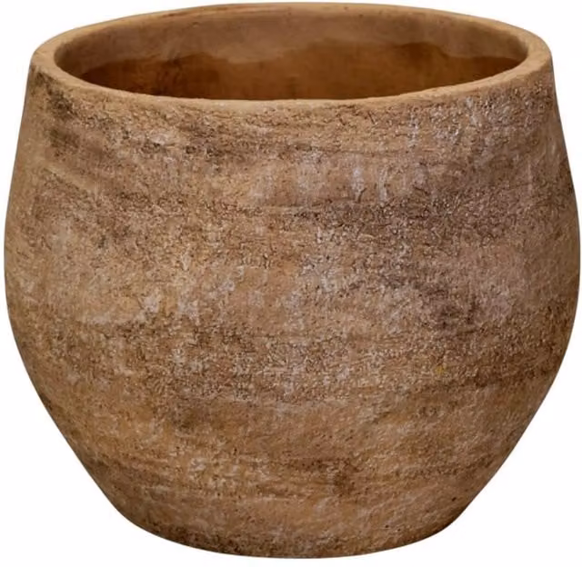 Four Candle Brown Concrete Planter Pot, W: 18.5 cm, H: 15 cm – 1