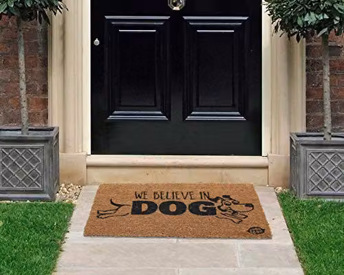 Coco&Coir Natural Coir Dog Love Entrance Door Mat, Brown, W: 45 cm, D: 75 cm, H: 1.5 cm – 5
