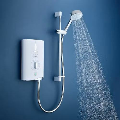 Mira Sport Max 10.8kW Single Outlet Electronic Mains Electric Shower in White – 2