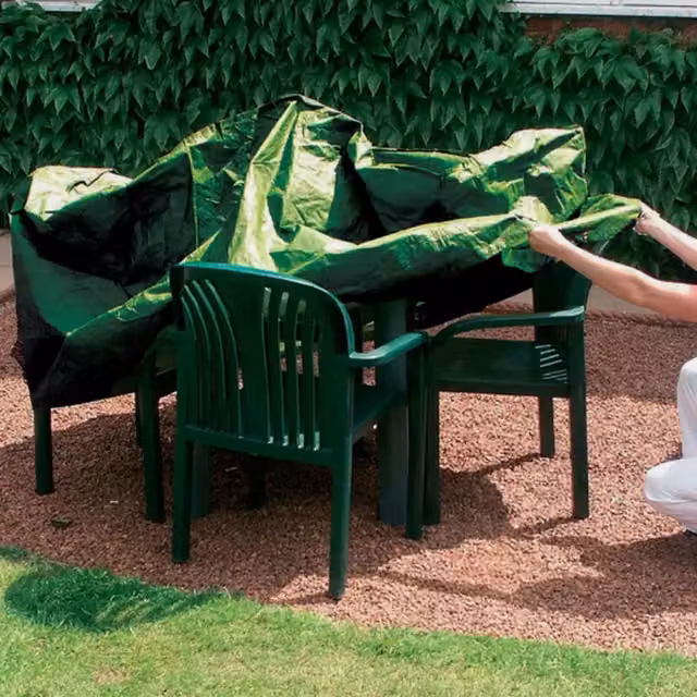Garden Mile Water Repellent Large Garden Furniture Cover in Green