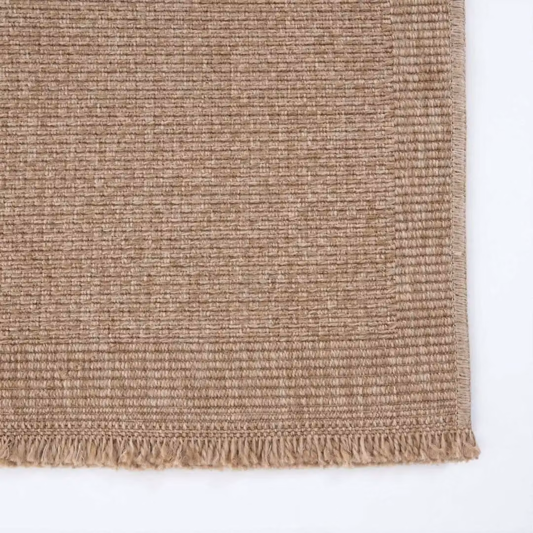 THE RUGS Jute-Look Square Dots Design Outdoor Rug in Beige Nature, W/D/H: 200 x 290 cm – 2