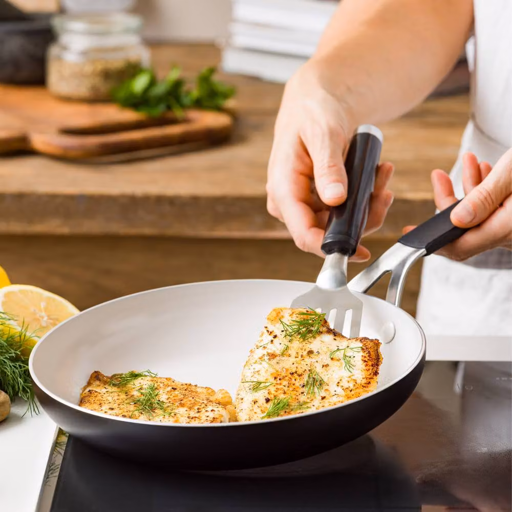 KitchenAid Black Ceramic Aluminium Frying Pan, 28 cm – 5