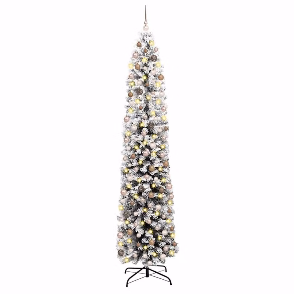 Berkfield Home Artificial Christmas Tree with 300 LEDs and Stand, Green, Height: 240 cm – 2