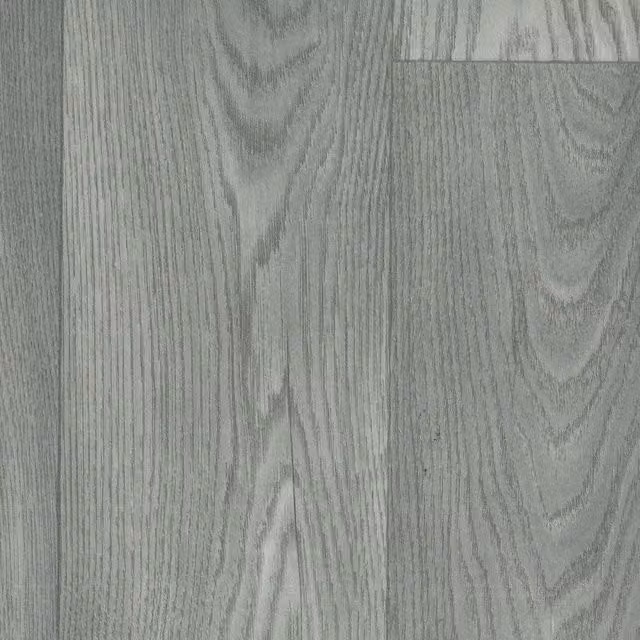 IVC Grey Wood Effect Cushion Backed Vinyl Flooring Sheet, W: 200 cm, L: 300 cm, Thickness: 2.0 mm