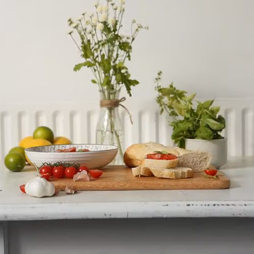 Argon Tableware Rectangular Wooden Chopping Board, Brown, W: 40 cm, D: 30 cm, H: 2 cm – 4