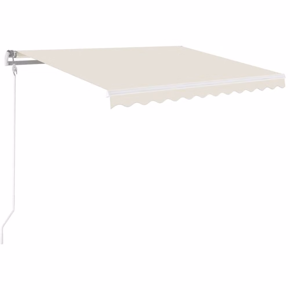 Berkfield Home Manual Retractable Awning with LED, W/D/H: 350 x 250 cm, Beige – 2
