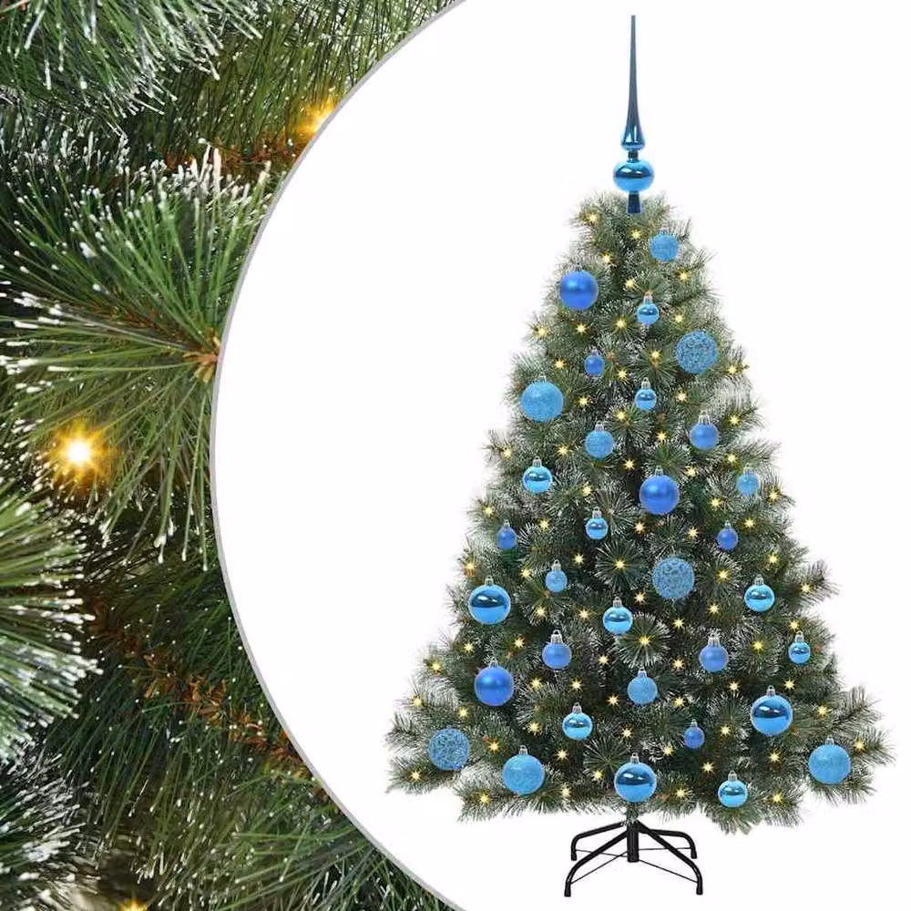 Berkfield Home Artificial Green Christmas Tree with 150 Warm White LEDs, Height: 120 cm – 2