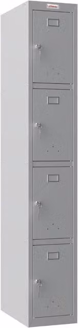 Phoenix Safe Company PL1433GGK Personal Locker in Grey with Key Lock, H 180 cm x W 100 cm – 1