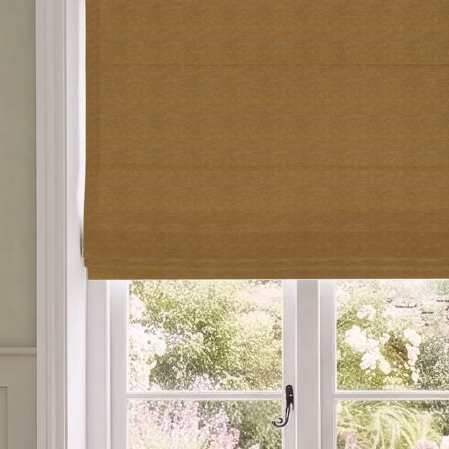 HOUSE Llewelyn-Bowen Tetbury Made To Measure Blackout Roman Blind in Dijon Yellow Gold