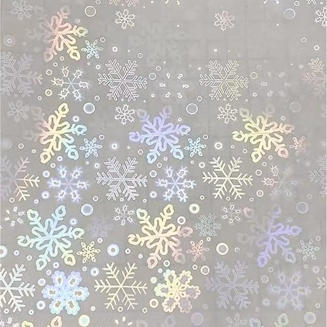 Syntego Snowflake Holographic Vinyl Pack, Multicolour