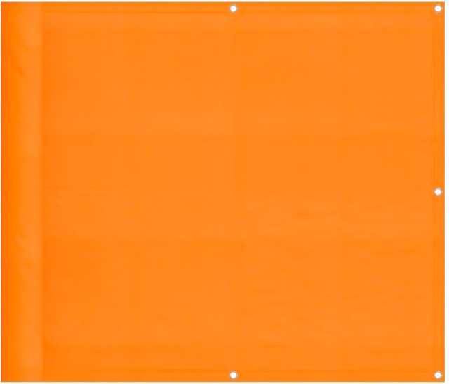 Berkfield Home Orange Balcony Screen, Opaque Polyester Oxford, W: 90 cm, H: 1000 cm – 1