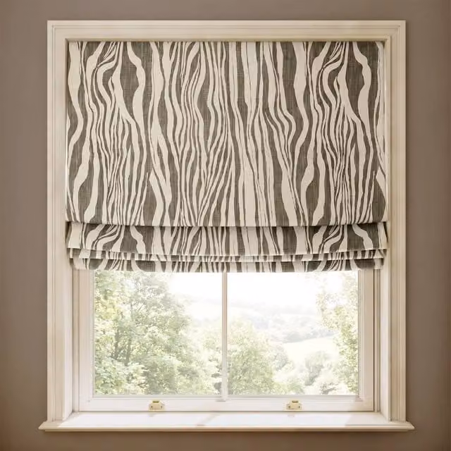 House of Hackney Dazzle Cotton Linen Blind in Cedar Grey