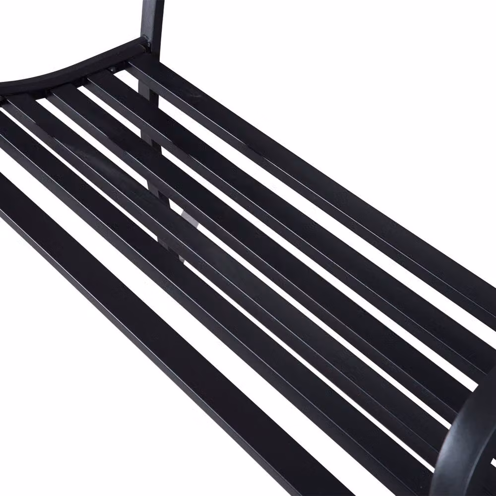 Wyld Haus Saradi Taro Black Steel 2 Seater Garden Bench – 8