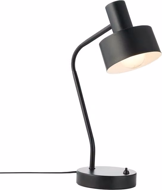Nordlux Matis Adjustable Metal Table Lamp in Black with E27 Socket