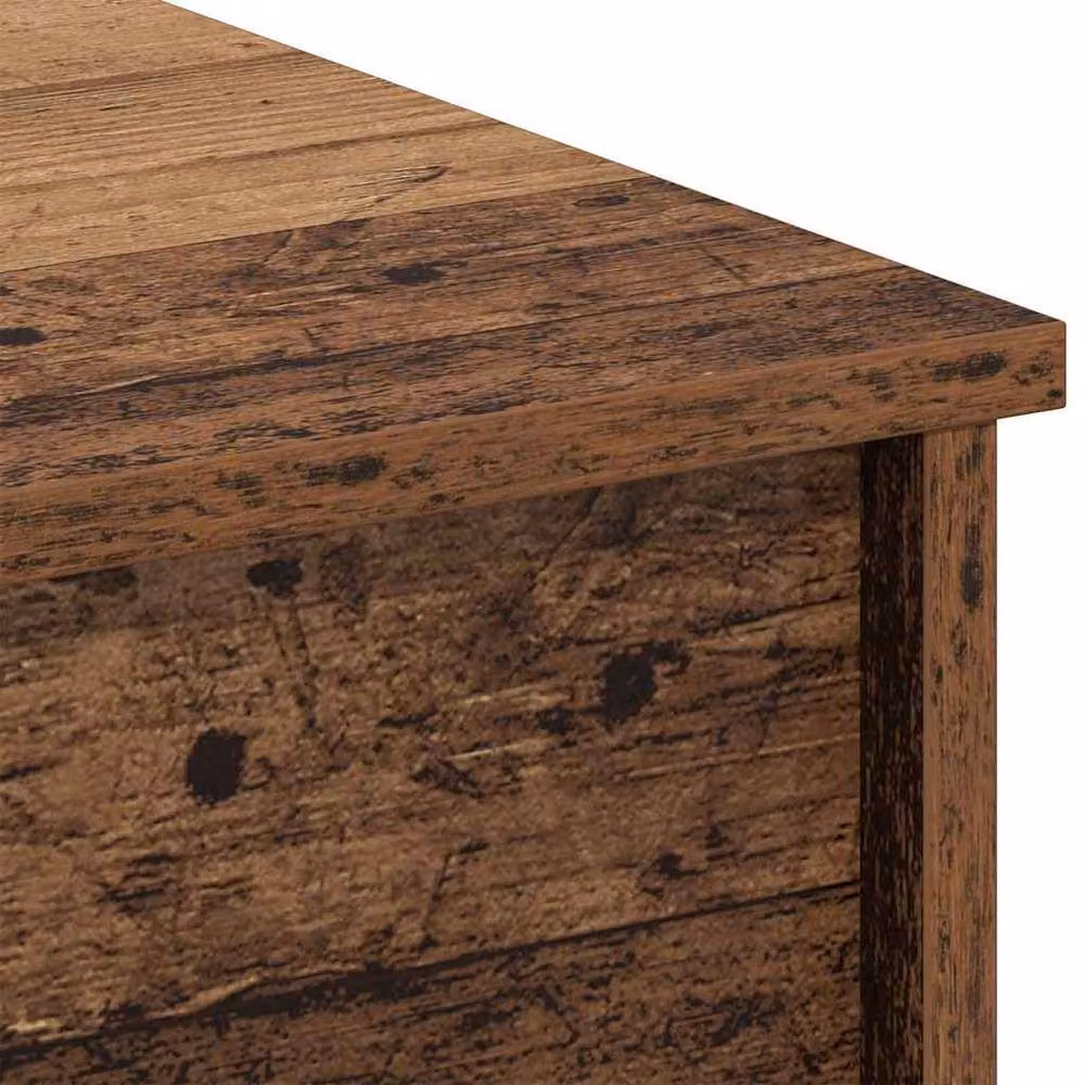 Berkfield Home Modern Rectangular Coffee Table in Brown, W/D/H: 102 x 50 x 52.5 cm – 4
