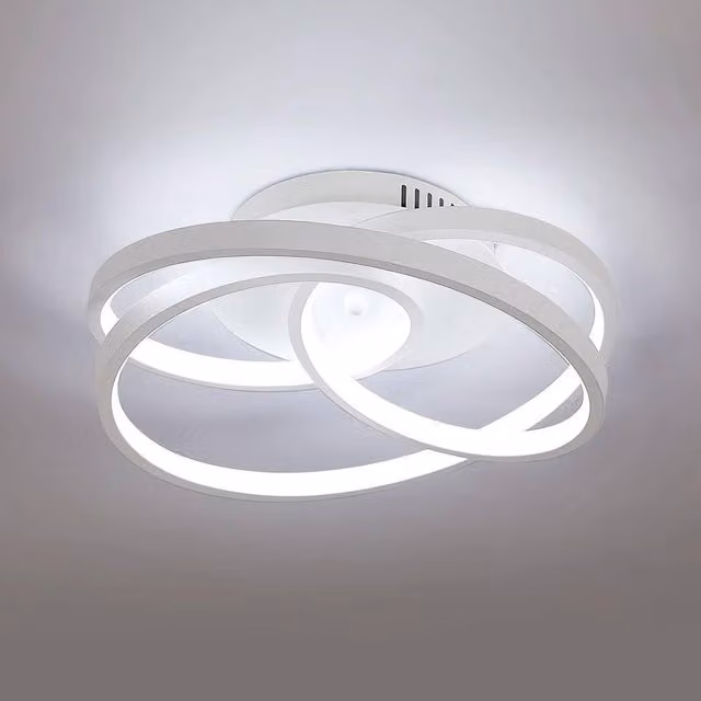 Goeco Round Modern LED Ceiling Light, 40W, 6500K, White – 1