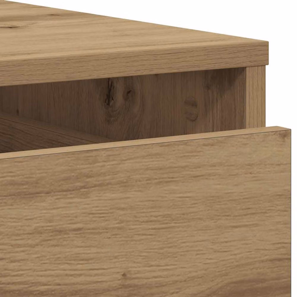 Berkfield Home Classic Corner Chest of Drawers in Artisan Oak, Brown, W/D/H: 60 x 41 x 76 cm – 3