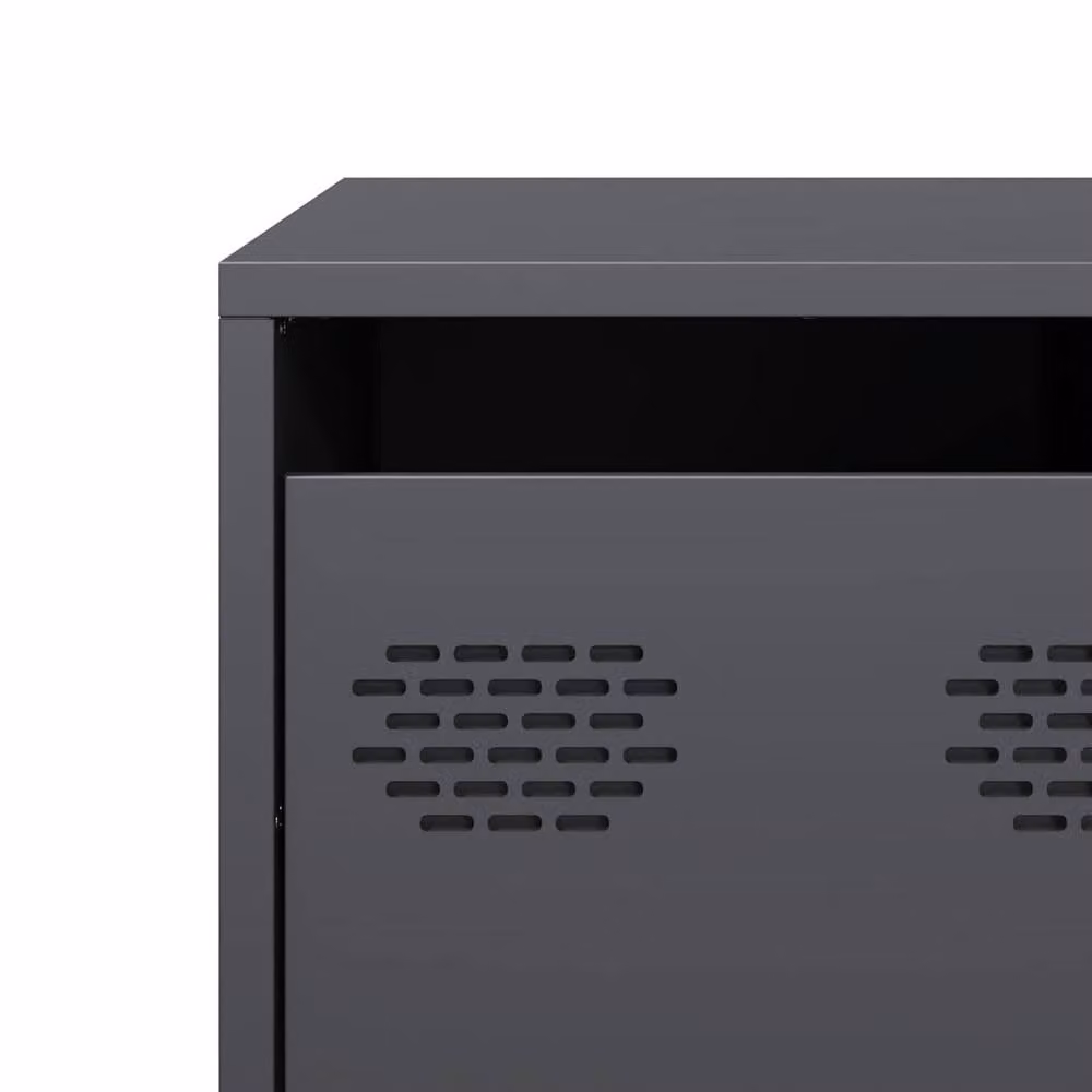 Berkfield Home Anthracite Coffee Table in Dark Grey Metal, W/D/H: 101.5 x 50 x 43.5 cm – 6