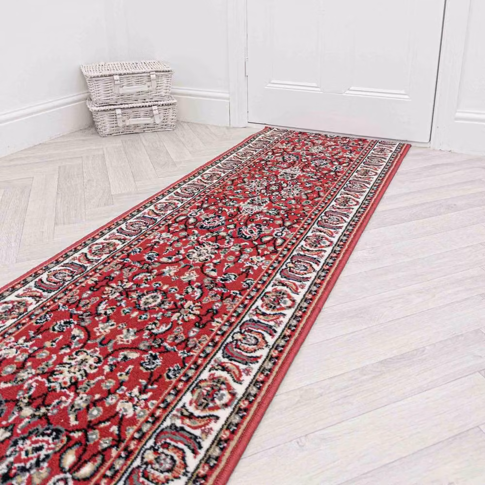 runrug Kashdan Hallway Carpet Runner Rug in Red, W/D/H: 60 x 330 cm – 4