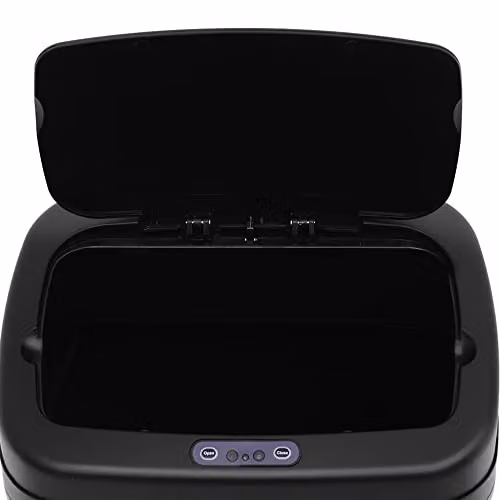 HOMCOM Automatic Sensor Dustbin in Silver and Black, 20L, W: 25 cm, D: 25 cm, H: 42.5 cm – 7