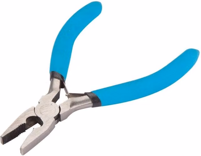 Bluespot Tools Steel Mini Combination Pliers with Blue Soft Grip Handles