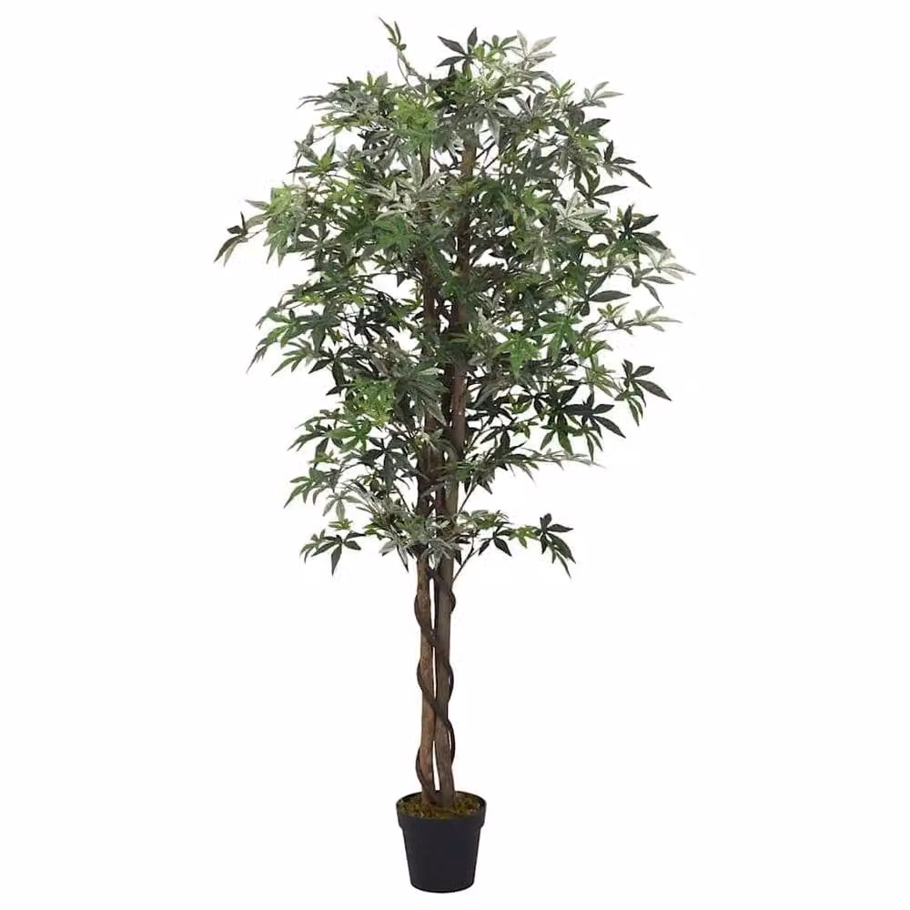 Berkfield Home Realistic Artificial Maple Tree, Green, Height: 80 cm – 2