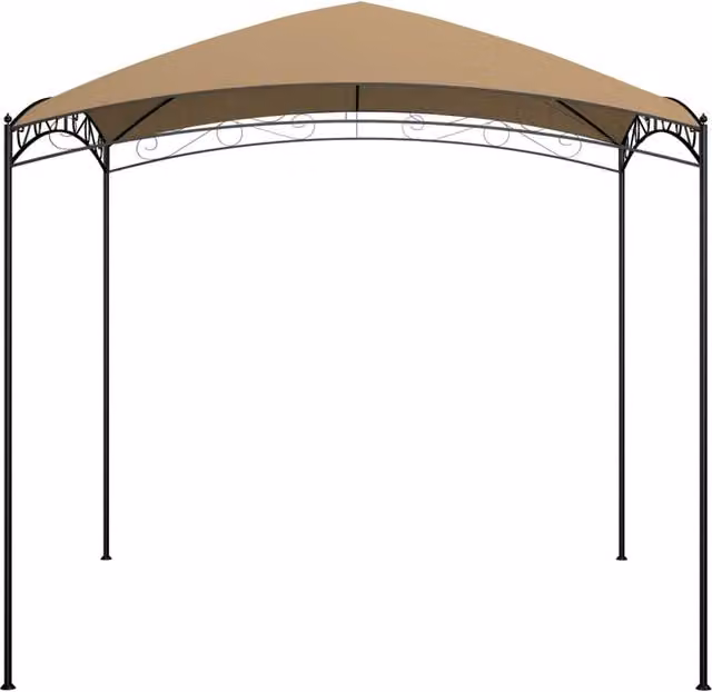 Berkfield Home Hip Roof Gazebo in Beige, W/D/H: 300 x 300 x 265 cm