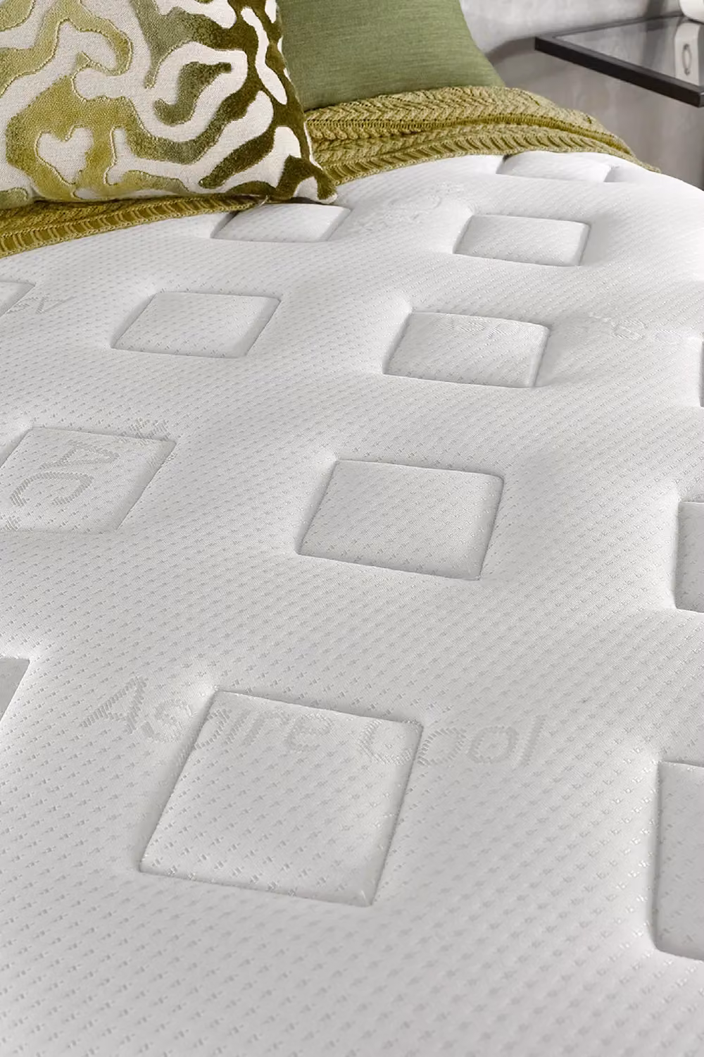 Aspire Cool Touch Diamond Hybrid Mattress with Memory Foam and Bonnell Springs, White, W/D/H: 140 x 200 cm – 2
