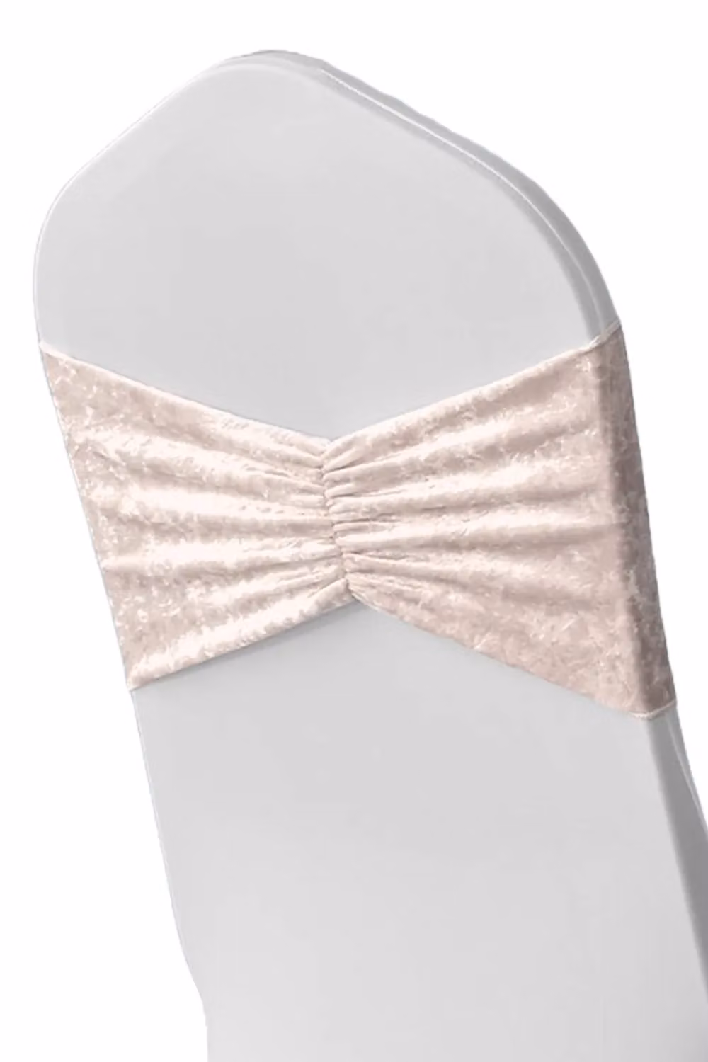 Pack of 10 Neel Blue and Pale Pink Diamond Velvet Chair Band Sashes in Glitz Shiny Fabric