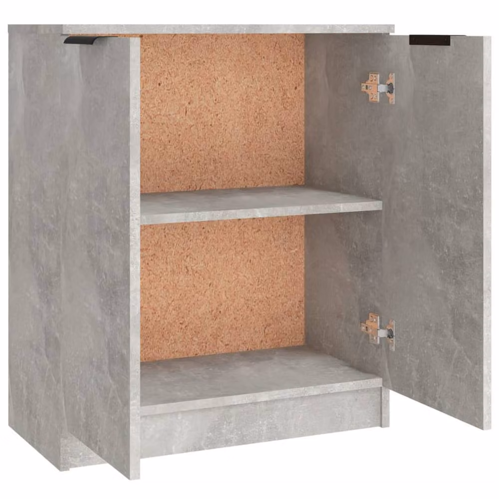 Berkfield Home Set of 3 Modern Sideboards in Concrete Grey Matt MDF – 3