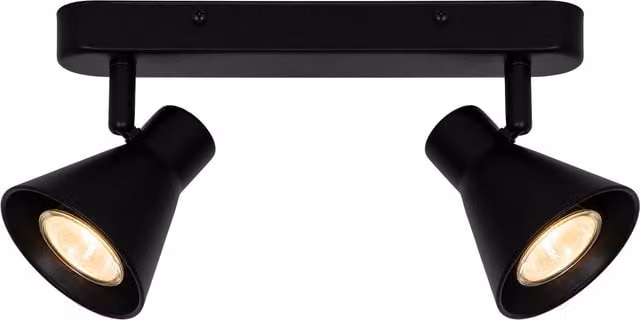 Nordlux Eik Adjustable Black Metal Surface Mounted Spotlight for Hallways with GU10 Mains Connection – 1