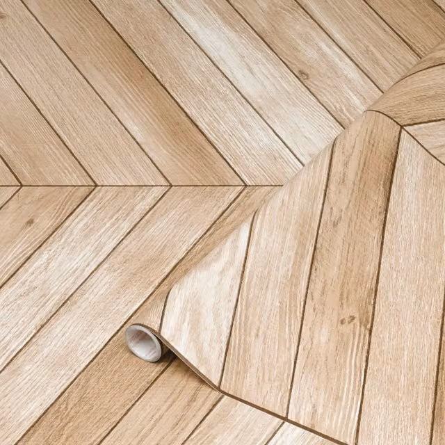 d-c-fix Self Adhesive Chevron Wood Effect Vinyl Film, Brown