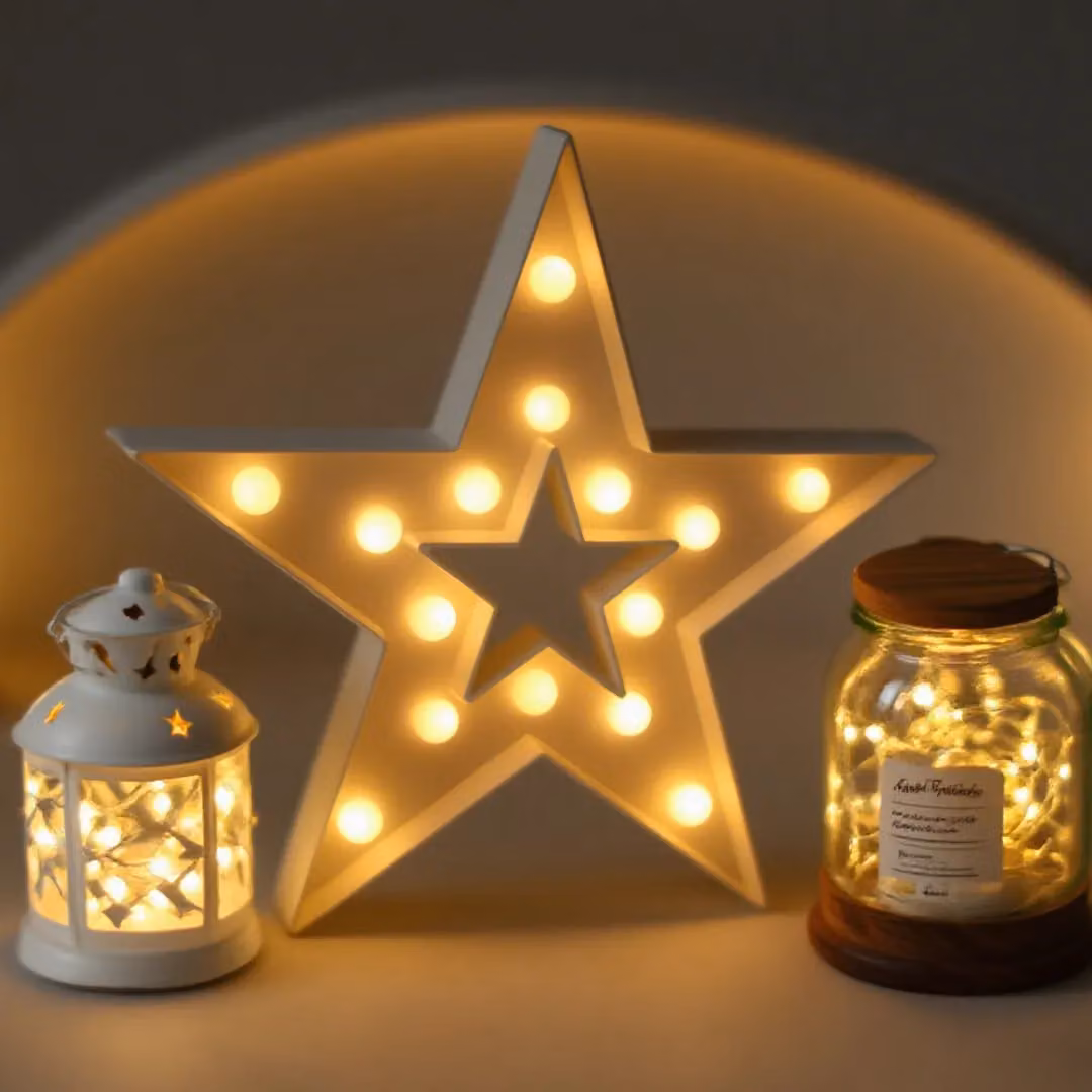 Bright Zeal White Star Indoor Decorative Tabletop Light – 2