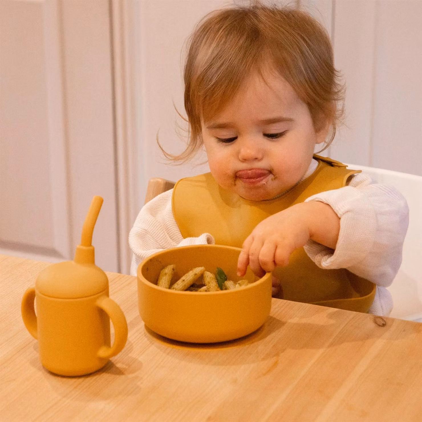 Tiny Dining Silicone Training Cup in Orange, 170ml, BPA Free – 3