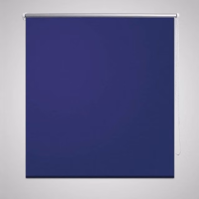 Berkfield Home Marine Blue Blackout Roller Blind, Thermal Insulating, W: 140 cm, H: 230 cm