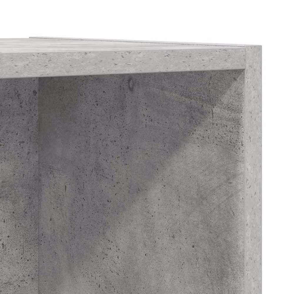 Berkfield Home Wall-mounted TV Cabinet in Concrete Grey, W/D/H: 37 x 37 x 142.5 cm – 7