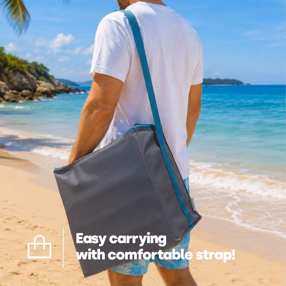 LIVIVO 28L Insulated Cooler Bag with Free Freezer Block in Grey – 3