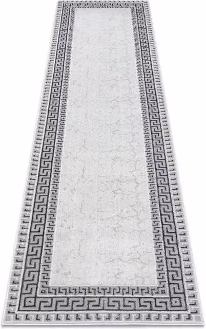 RugsX Allure Geometric Runner in White, W/D/H: 60 x 300 cm – 1