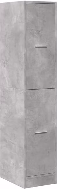 Berkfield Home Elegant Apothecary Cabinet in Concrete Grey, W: 30 cm, D: 41 cm, H: 144.5 cm – 1
